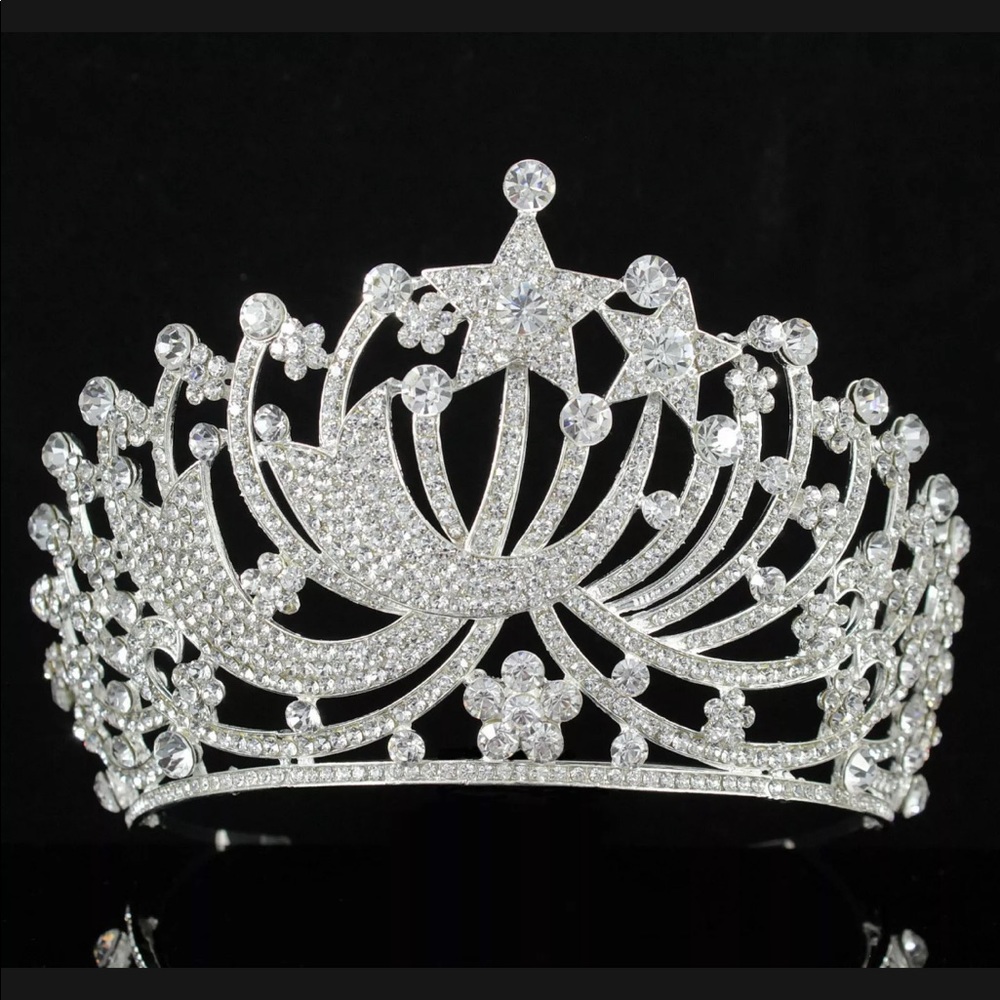 New Austrian rhinestone stars Crown Tiara